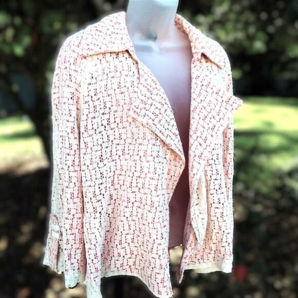 Spiegel Jackets & Blazers - Lace Overlay Jacket by Spiegel EUC 12
